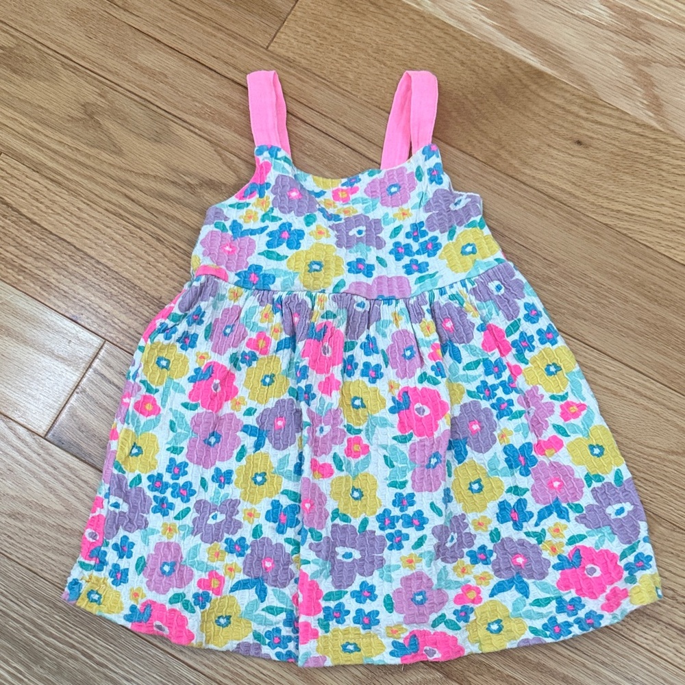 Zara Kids Floral Dress with Pink Straps